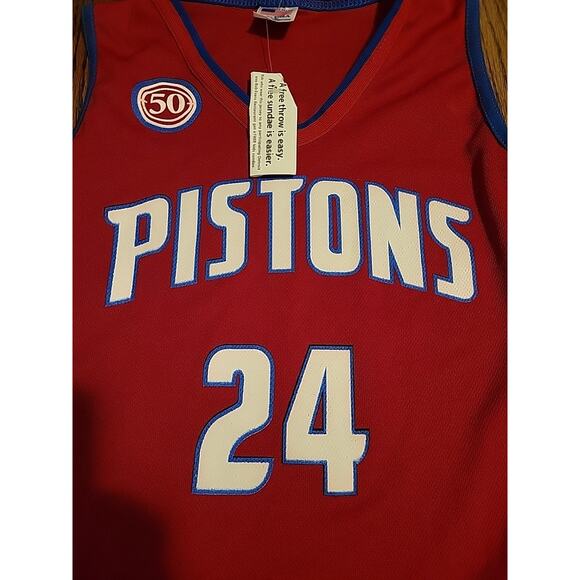 Antonio Mcdyess Detroit Pistons Jersey Basketball Youth Large 14-16 Boys - Picture 3 of 8